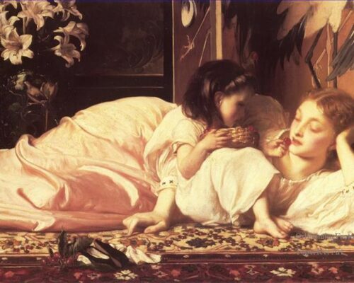 4-Mother-and-Child-Academicism-Frederic-Leighton 4-Mother-and-Child-Academicism-Frederic-Leighton